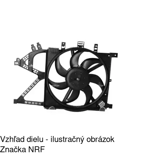 Ventilátor bez krytu / podpery 555623U5 /POLCAR/ - obr. 2