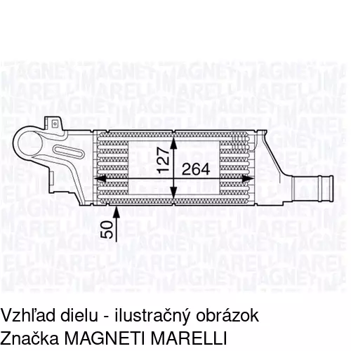Chladiče vzduchu (Intercoolery) 5556J81X /POLCAR/ - obr. 1