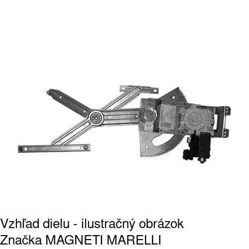 Mechanizmus sťahovania okna elektrický bez motora 5556PSG2 /POLCAR/ - obr. 2