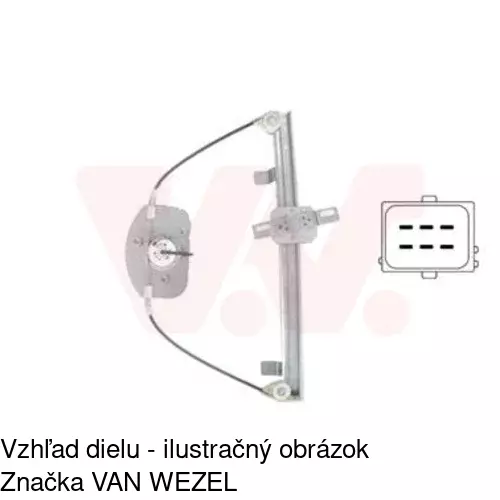 Elektrický mechanizmus okna dverí 5558PSE6 /POLCAR/ - obr. 3