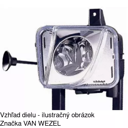Hmlové svetlo - predné 555929-E /POLCAR/ - obr. 2