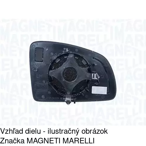 Sklo vonkajšieho zrkadla s držiakom 5559554M /POLCAR/ - obr. 4