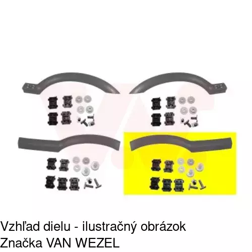 Lišta blatníka 556081-5 /POLCAR/ - obr. 1