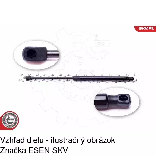 Plynová pružina 5561ABD /POLCAR/ - obr. 4