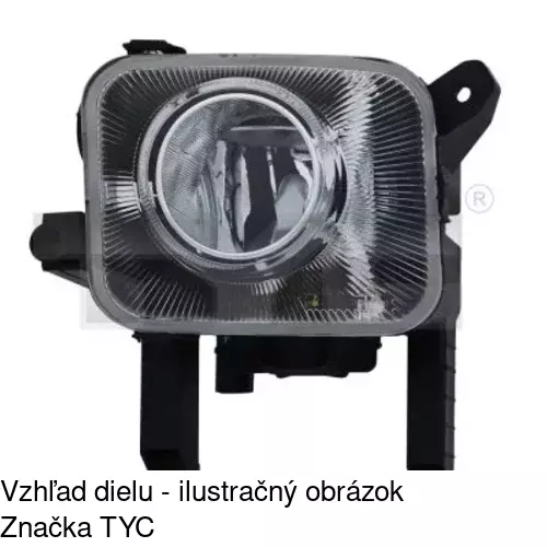 Hmlové svetlo - predné POLCAR 556229-E