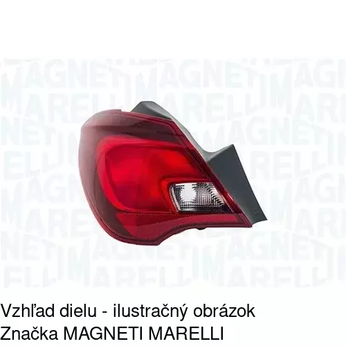 Zadné svetlo POLCAR 55B287-U