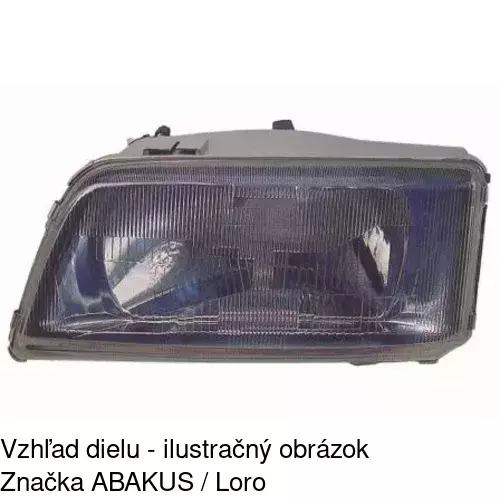 Hlavný reflektor 5702092E /POLCAR/ - obr. 3