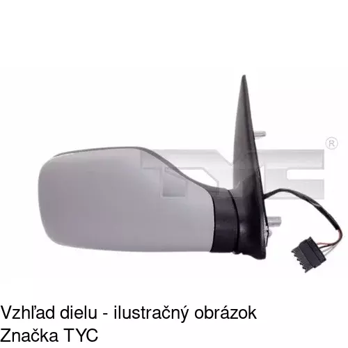 Vonkajšie zrkadlo 5706524E /POLCAR/ - obr. 1