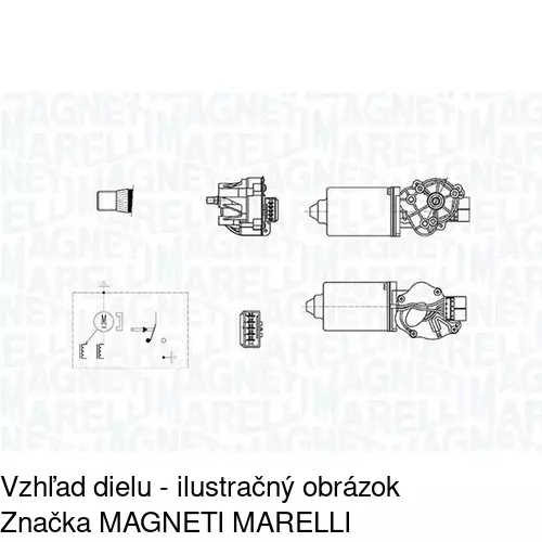 Motorček stieračov 5706SWP2 /POLCAR/ - obr. 2