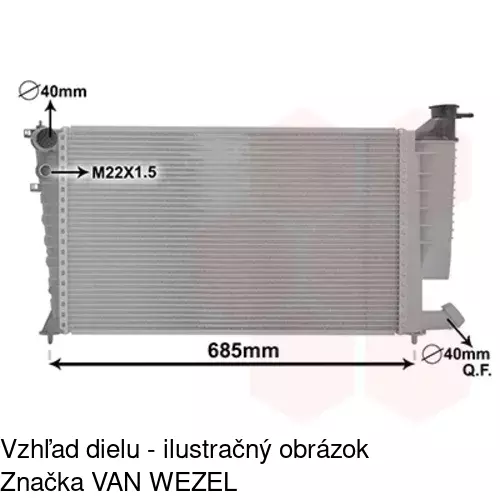 Chladiče vody 570708A6 /POLCAR/ - obr. 4