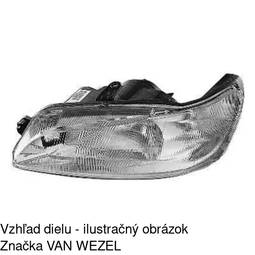 Hlavný reflektor 570810-E /POLCAR/ - obr. 3