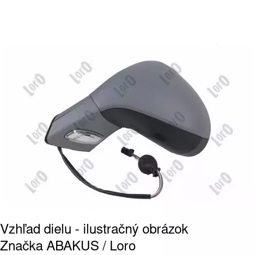 Vonkajšie zrkadlo 5712514E /POLCAR/ - obr. 3