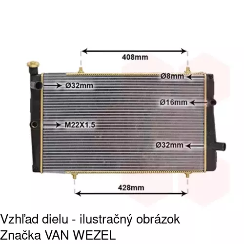 Chladiče vody 573708-2 /POLCAR/ - obr. 2