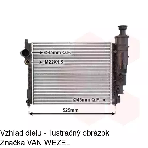 Chladiče vody 574508-3 /POLCAR/ - obr. 1
