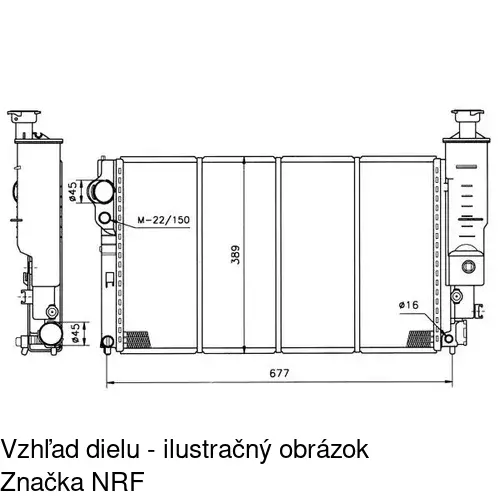 Chladiče vody 574508A4 /POLCAR/ - obr. 1