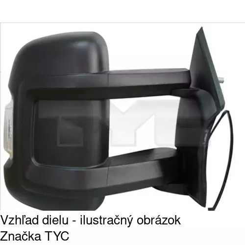Vonkajšie zrkadlo POLCAR 57705110NM