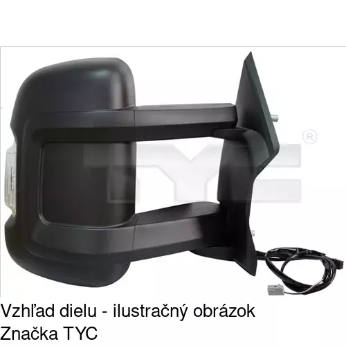 Vonkajšie zrkadlo 57705111M /POLCAR/ - obr. 2