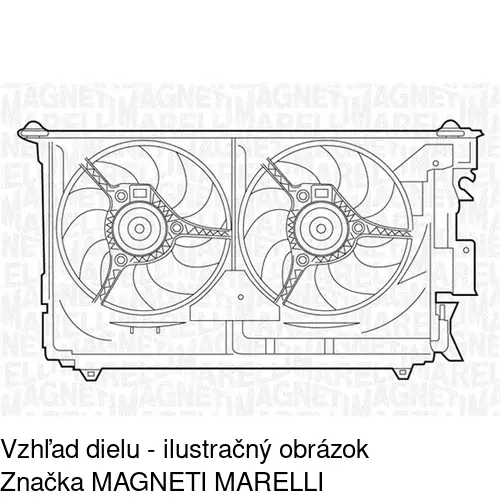 Ventilátor bez krytu / podpery 579023U1 /POLCAR/ - obr. 2