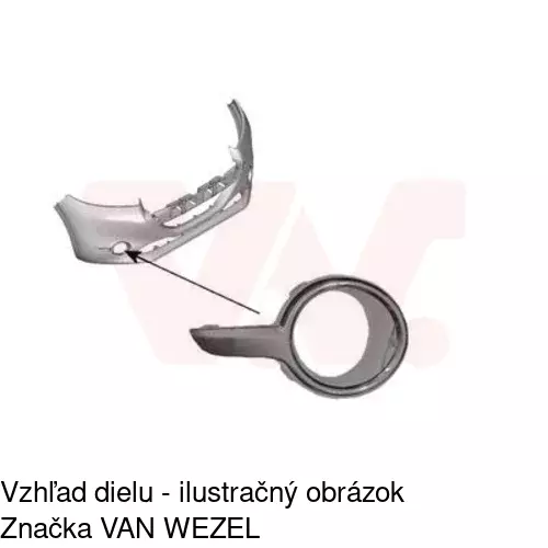 Rámik hmlového svetla 57B1274J /POLCAR/ - obr. 2