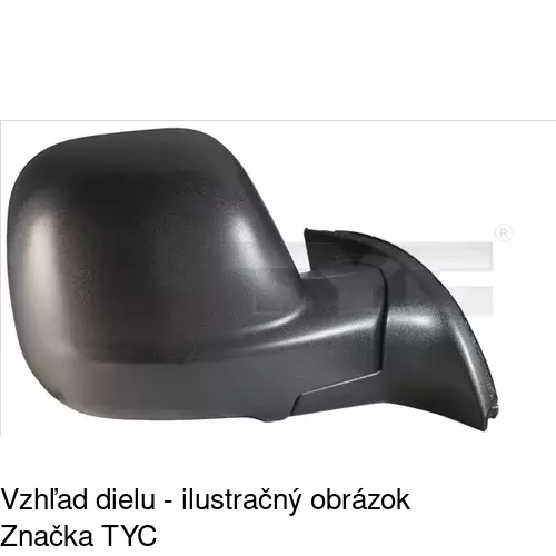 Rám vonkajšieho zrkadla 57U155TM /POLCAR/ - obr. 2