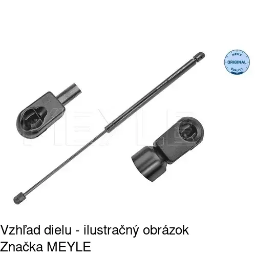 Plynová pružina 5820AS /POLCAR/ - obr. 2