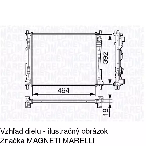 Chladiče vody POLCAR 600108-1