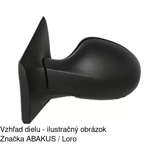 Vonkajšie zrkadlo 6001514S /POLCAR/ - obr. 1