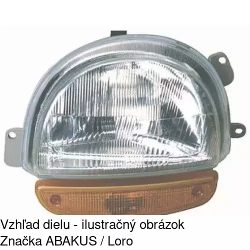 Hlavný reflektor 6003090E /POLCAR/ - obr. 2