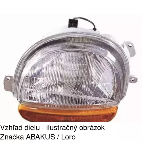 Hlavný reflektor 6003091E /POLCAR/ - obr. 3