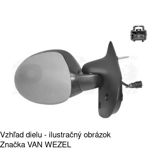 Vonkajšie zrkadlo 6003525E /POLCAR/ - obr. 1
