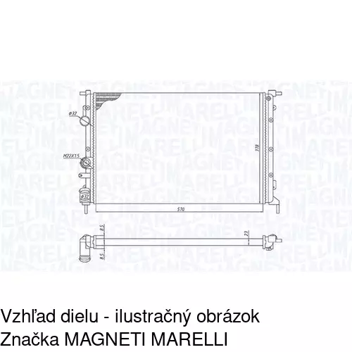 Chladiče vody 600708A4 /POLCAR/ - obr. 1