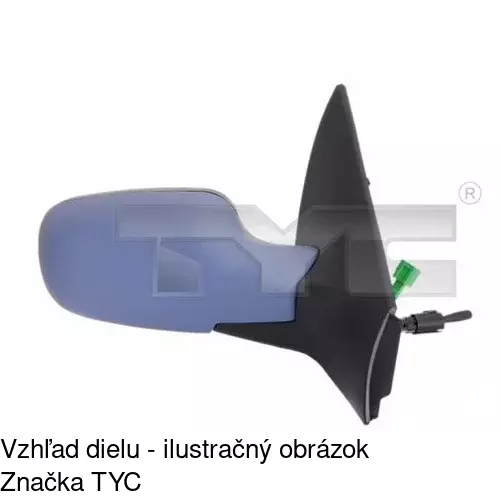 Vonkajšie zrkadlo 6012525E /POLCAR/ - obr. 4