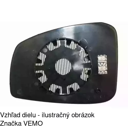 Sklo vonkajšieho zrkadla s držiakom 6012542E /POLCAR/ - obr. 4