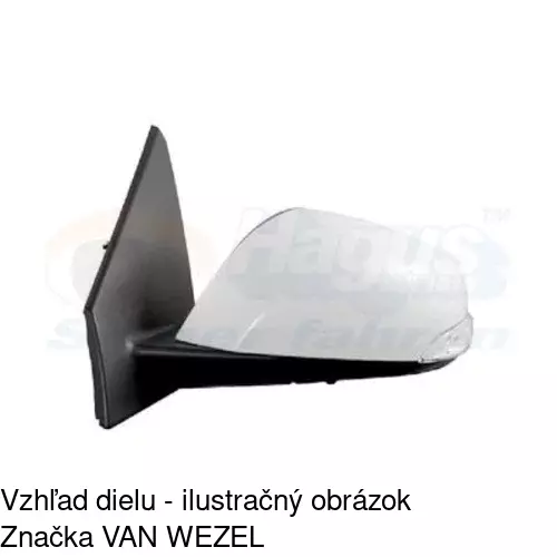 Vonkajšie zrkadlo 6014513M /POLCAR/ - obr. 4