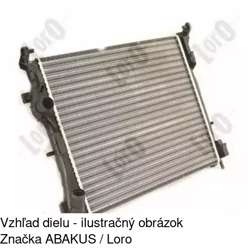 Chladiče vody 601608A2 /POLCAR/ - obr. 2