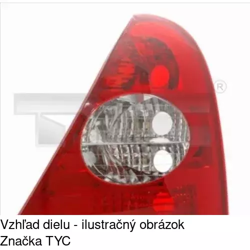 Zadné svetlo 601687 /POLCAR/ - obr. 2