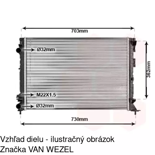 Chladiče vody 603208A3 /POLCAR/ - obr. 3