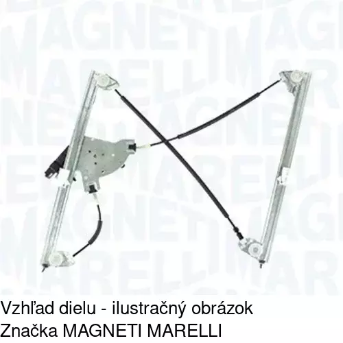 Mechanizmus sťahovania okna elektrický bez motora POLCAR 6037PSG1E