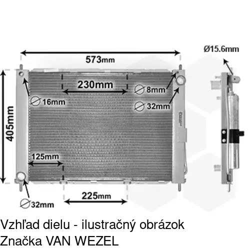 Chladiče vody 605508-1 /POLCAR/ - obr. 2