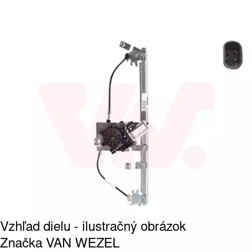 Mechanizmus sťahovania okna elektrický bez motora 6056PSG3 /POLCAR/ - obr. 3