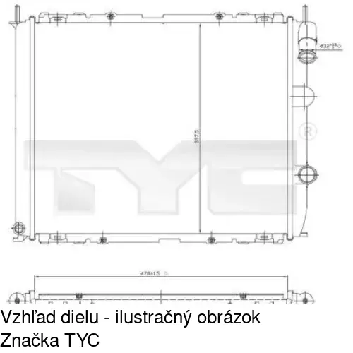 Chladiče vody 606008A5 /POLCAR/ - obr. 1