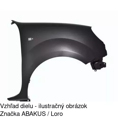 Predný blatník 606102 /POLCAR/ - obr. 1