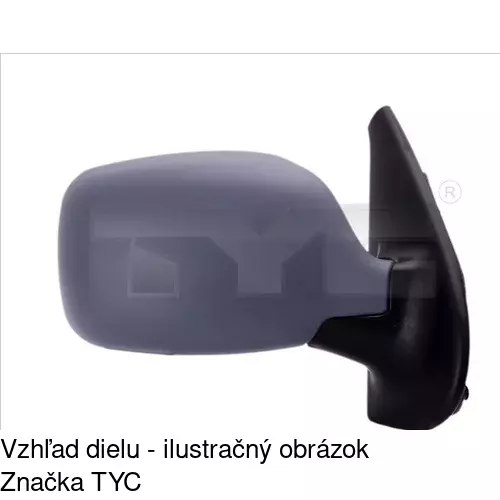 Vonkajšie zrkadlo 6061514M /POLCAR/ - obr. 1