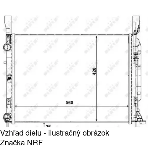 Chladiče vody 606208A3 /POLCAR/ - obr. 1