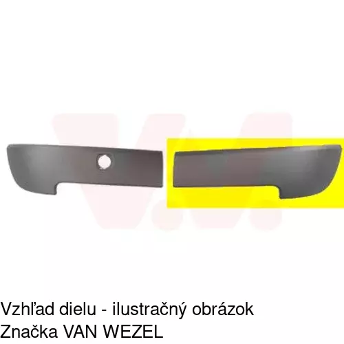 Lišta nárazníka 6071075J /POLCAR/ - obr. 1