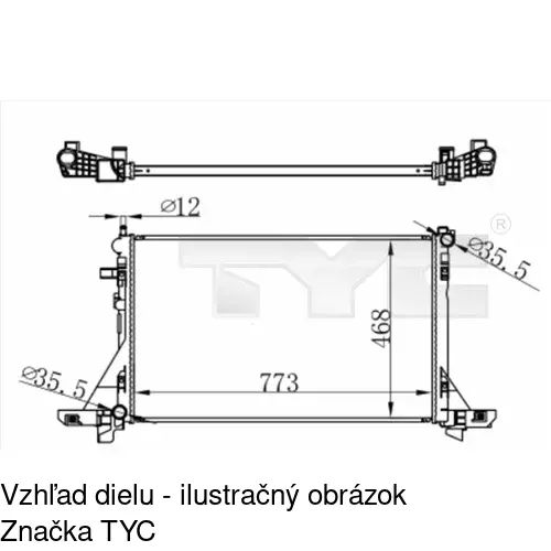 Chladiče vody POLCAR 60N1084X