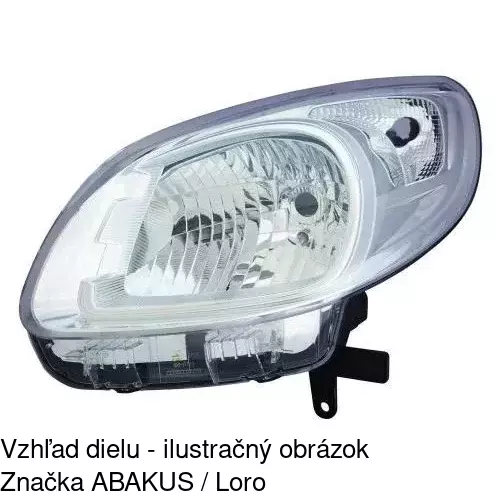 Hlavný reflektor 60U109-E /POLCAR/ - obr. 3