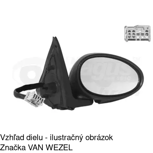 Vonkajšie zrkadlo 6325524E /POLCAR/ - obr. 2