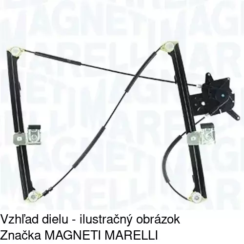 Mechanizmus sťahovania okna elektrický bez motora 6705PSG2 /POLCAR/ - obr. 4