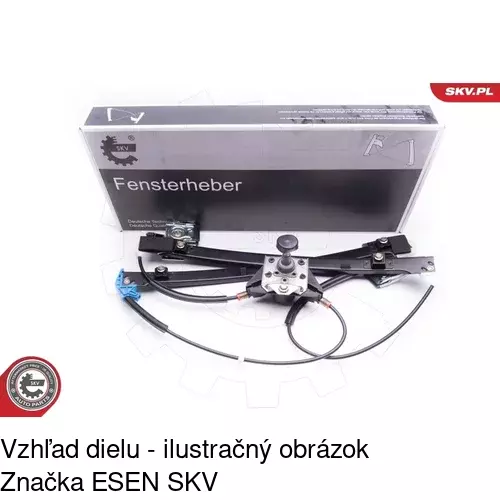Manuálny mechanizmus okna dverí 6713PSM2 /POLCAR/ - obr. 3